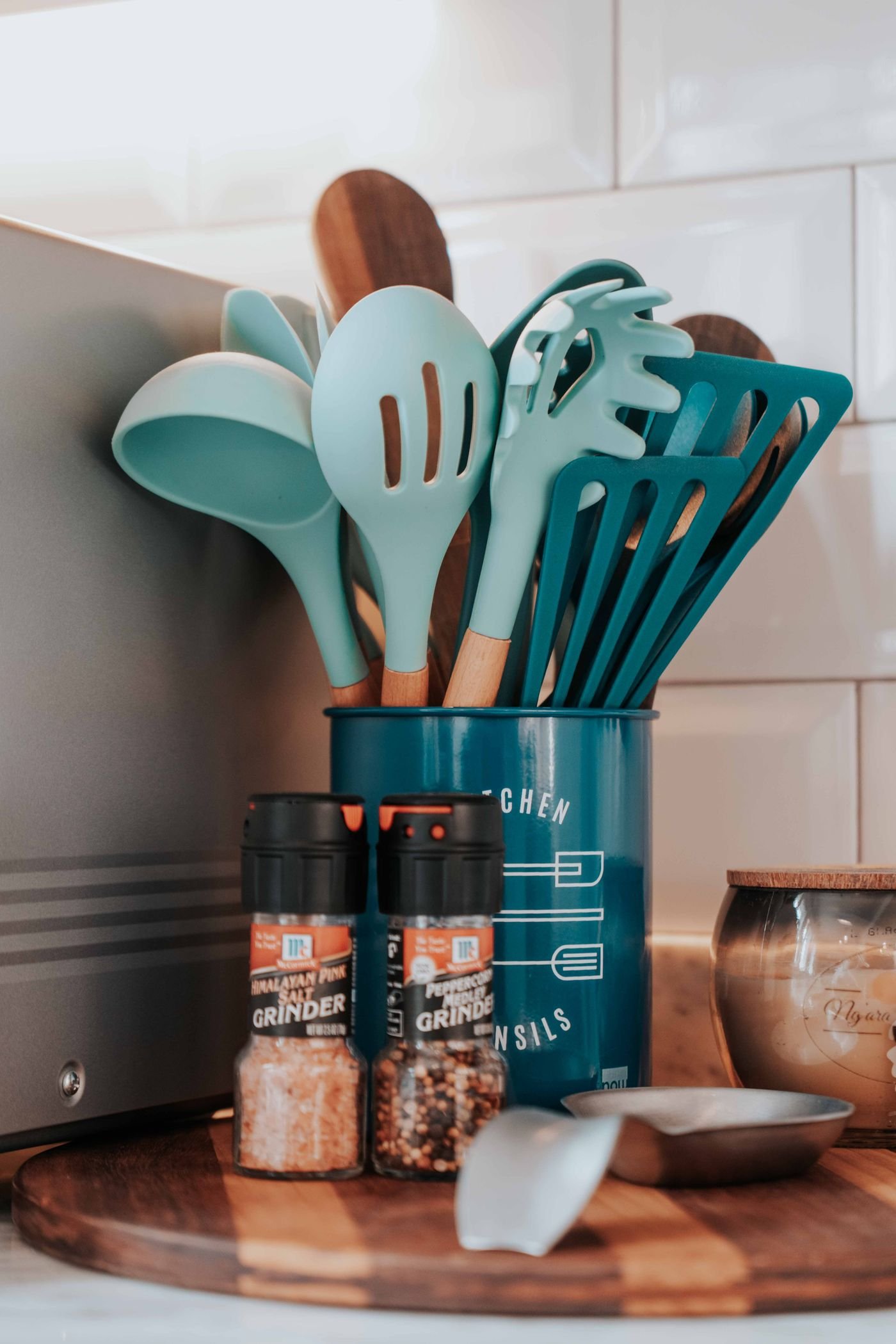 Teal Silicone Utensil Set