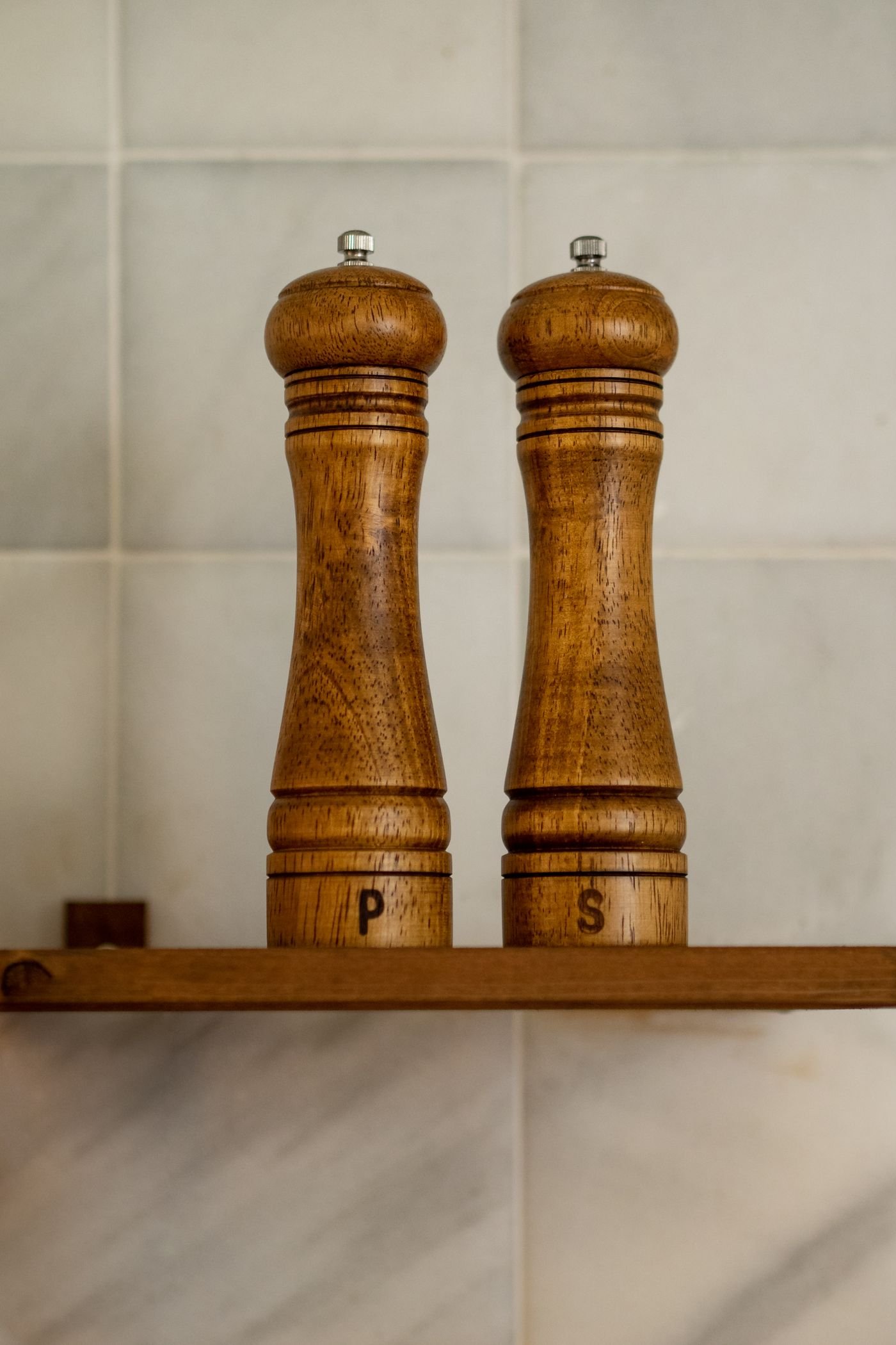 Wooden Salt and Pepper Mill Set