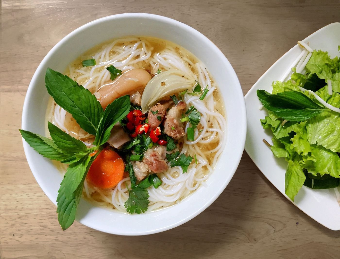 Chicken Pho with Basil