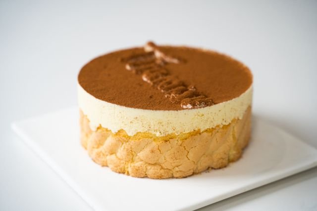Ladyfinger Banded Tiramisu Cake