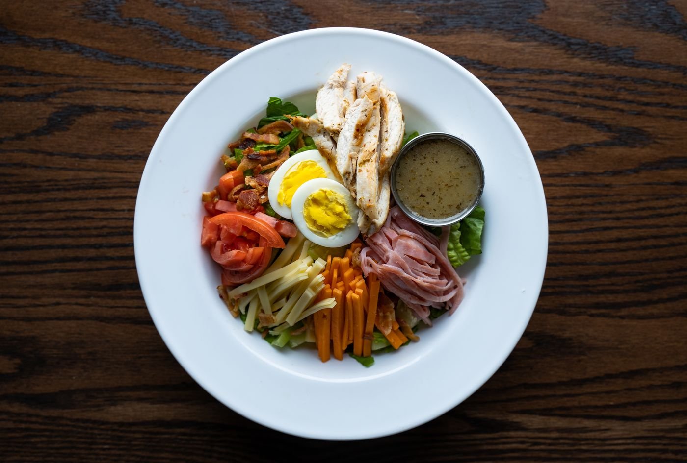 Cobb Salad in Neat Rows
