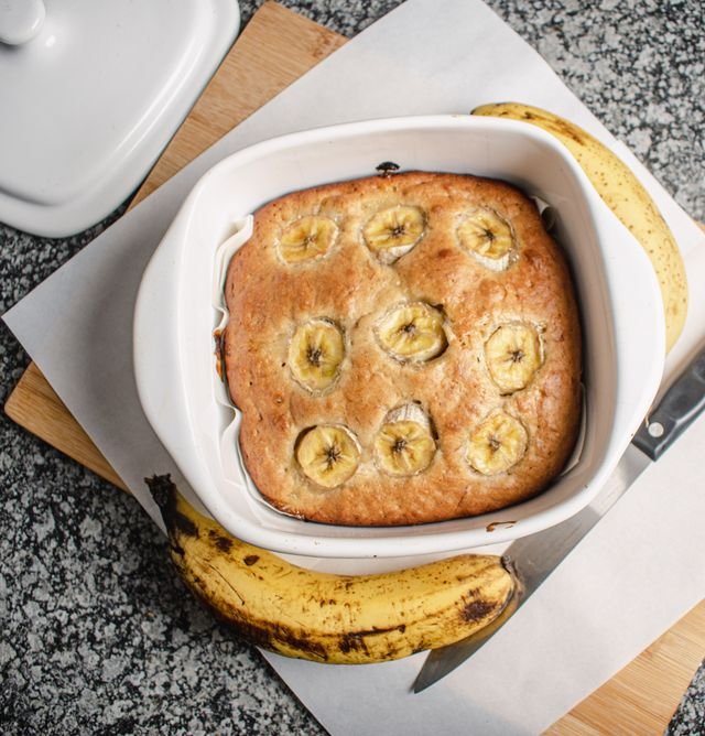 Brown Butter Banana Snack Cake