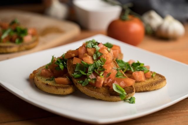 Herbed Tomato Bruschetta with Ricotta