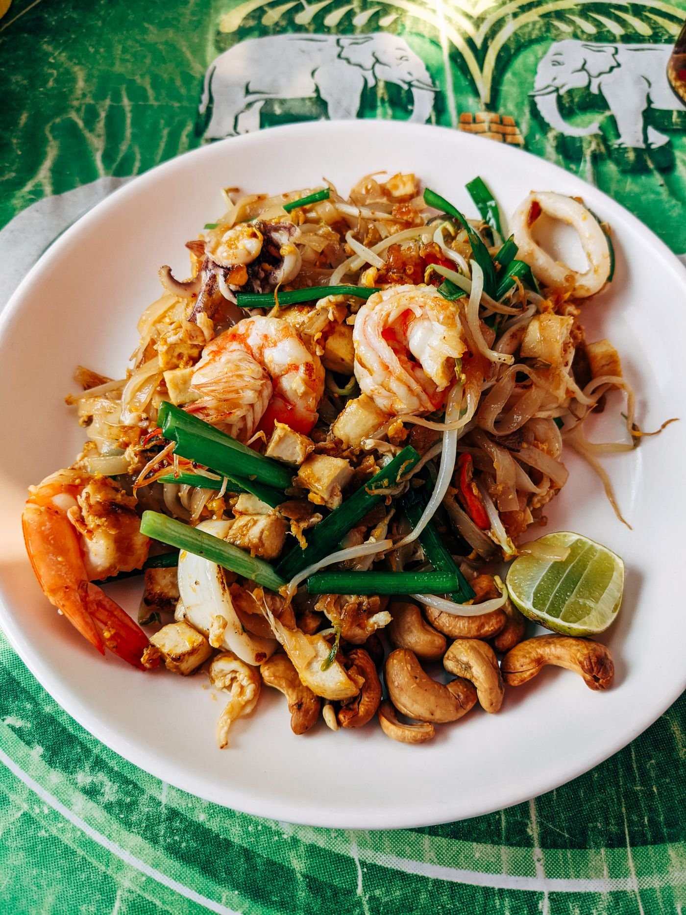 Shrimp Pad Thai with Cashews