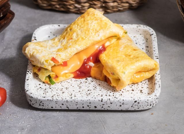 Rolled Cheese Omelette Bites