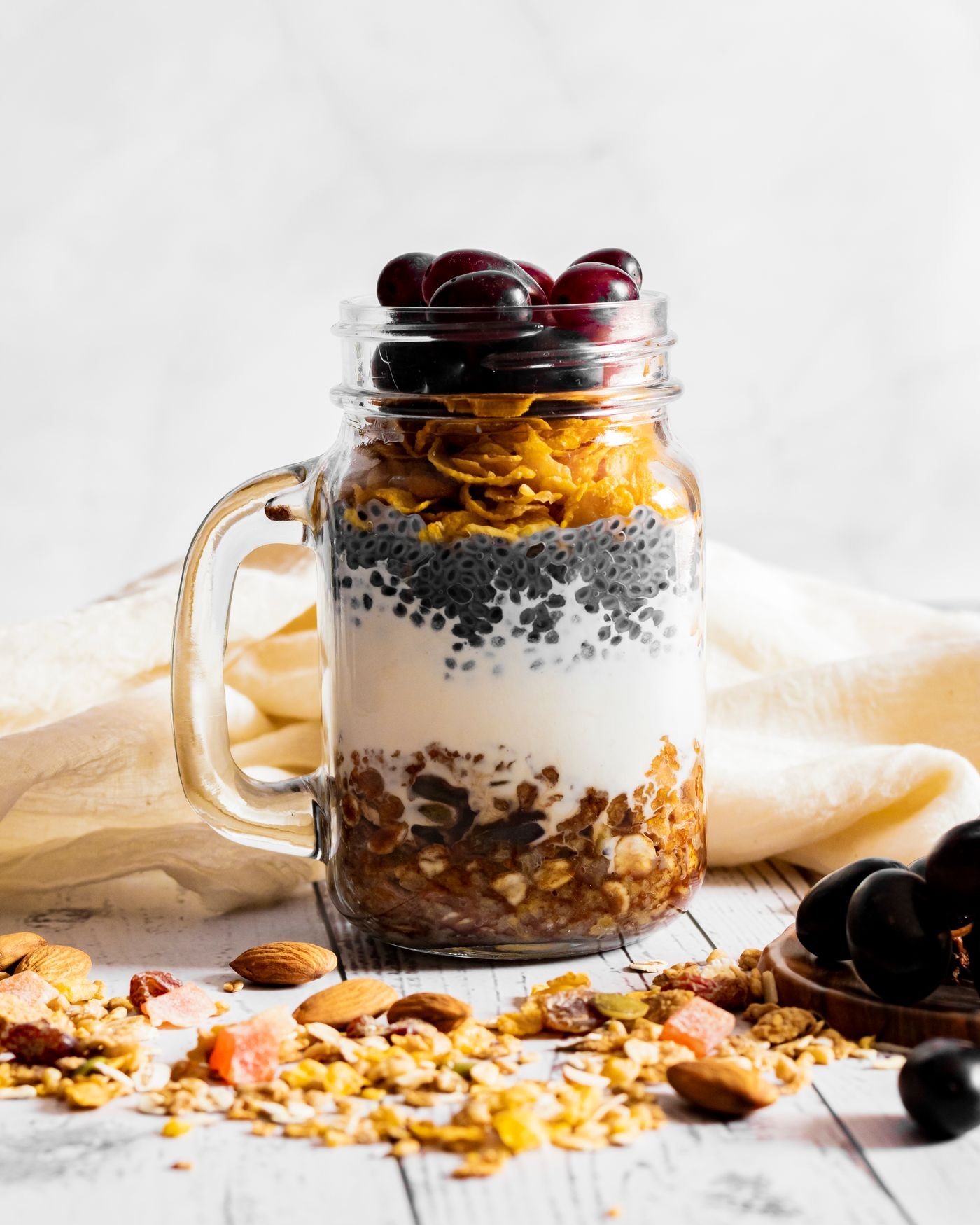 Cherry Chia Granola Jar