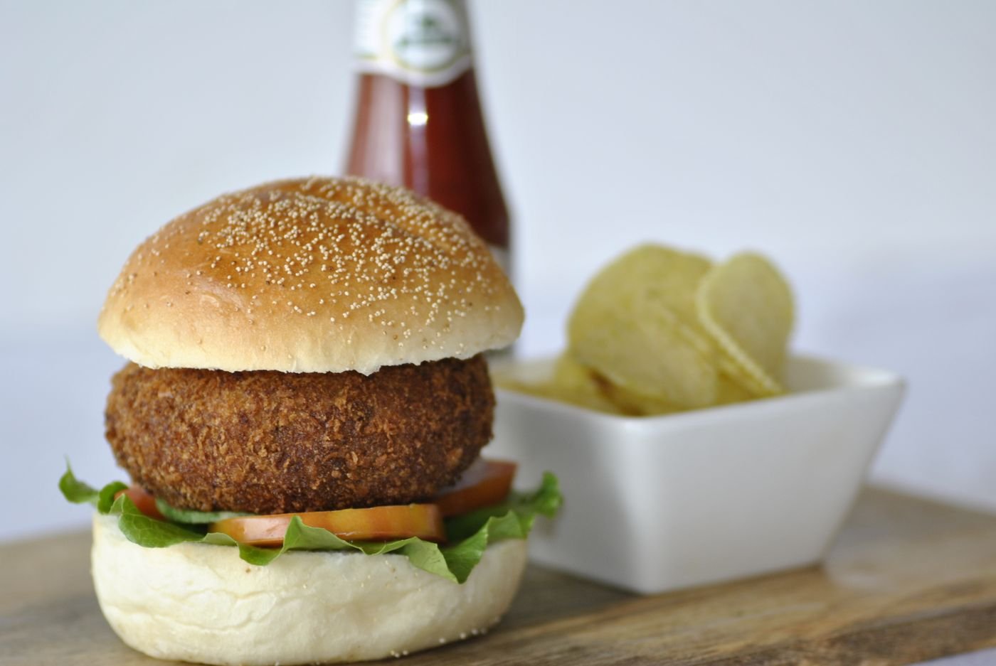 Garden Veggie Burger with Chips