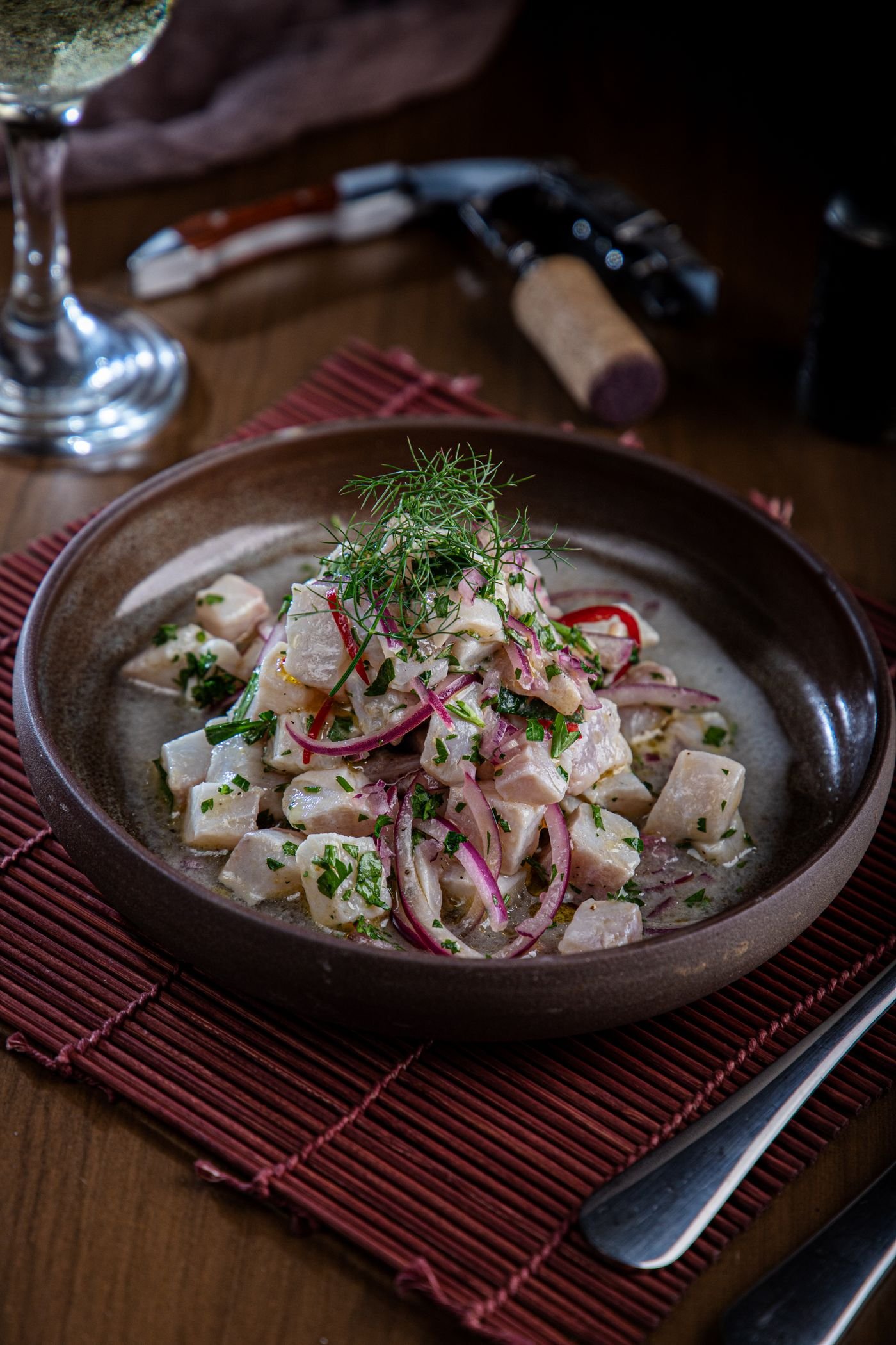 White Fish Ceviche with Cilantro