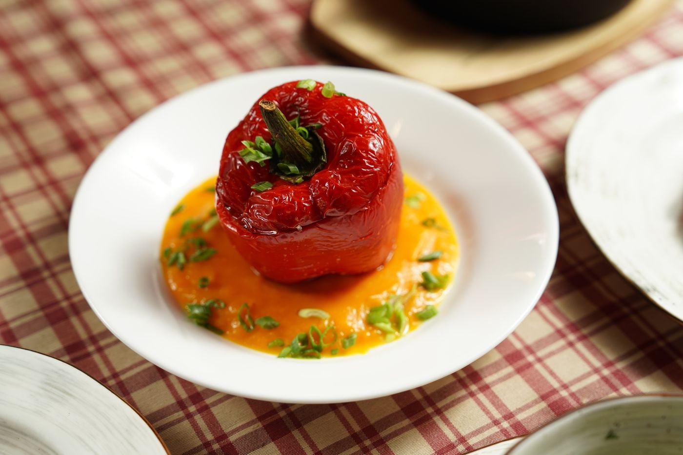 Rice-Stuffed Peppers in Tomato Sauce