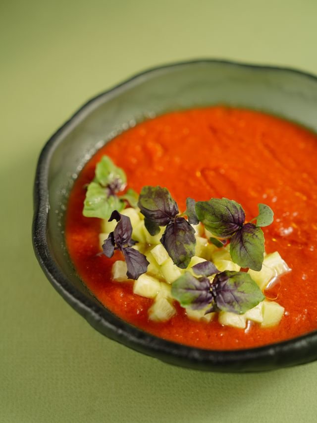 Avocado Basil Gazpacho