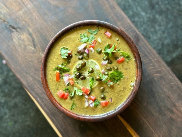 Green Lentil Vegetable Soup