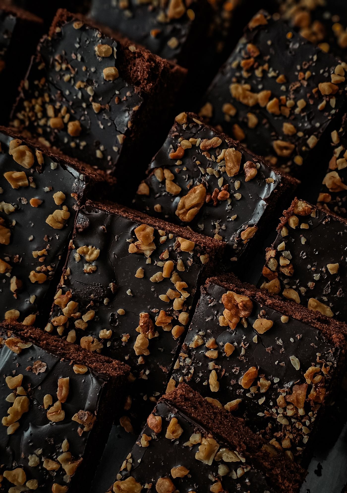 Walnut Topped Brownie Squares