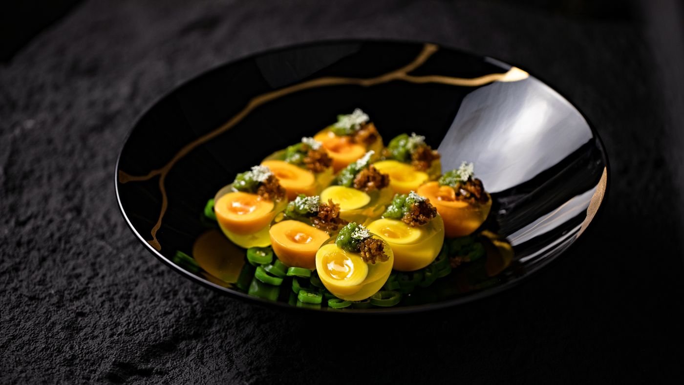 Smoky Paprika Deviled Eggs with Chives