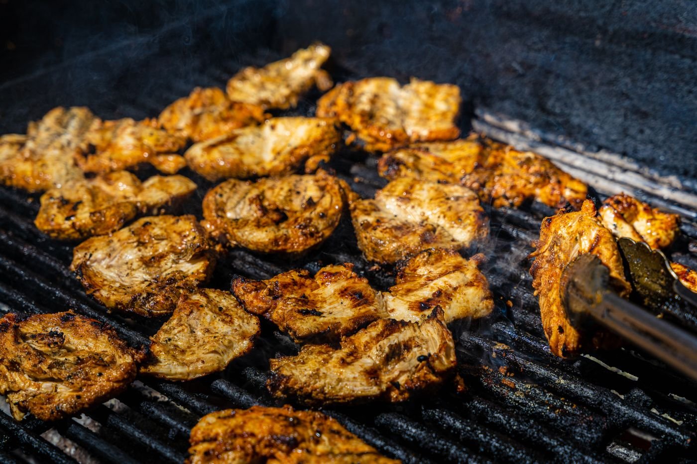 Charcoal Grilled Chicken Thighs