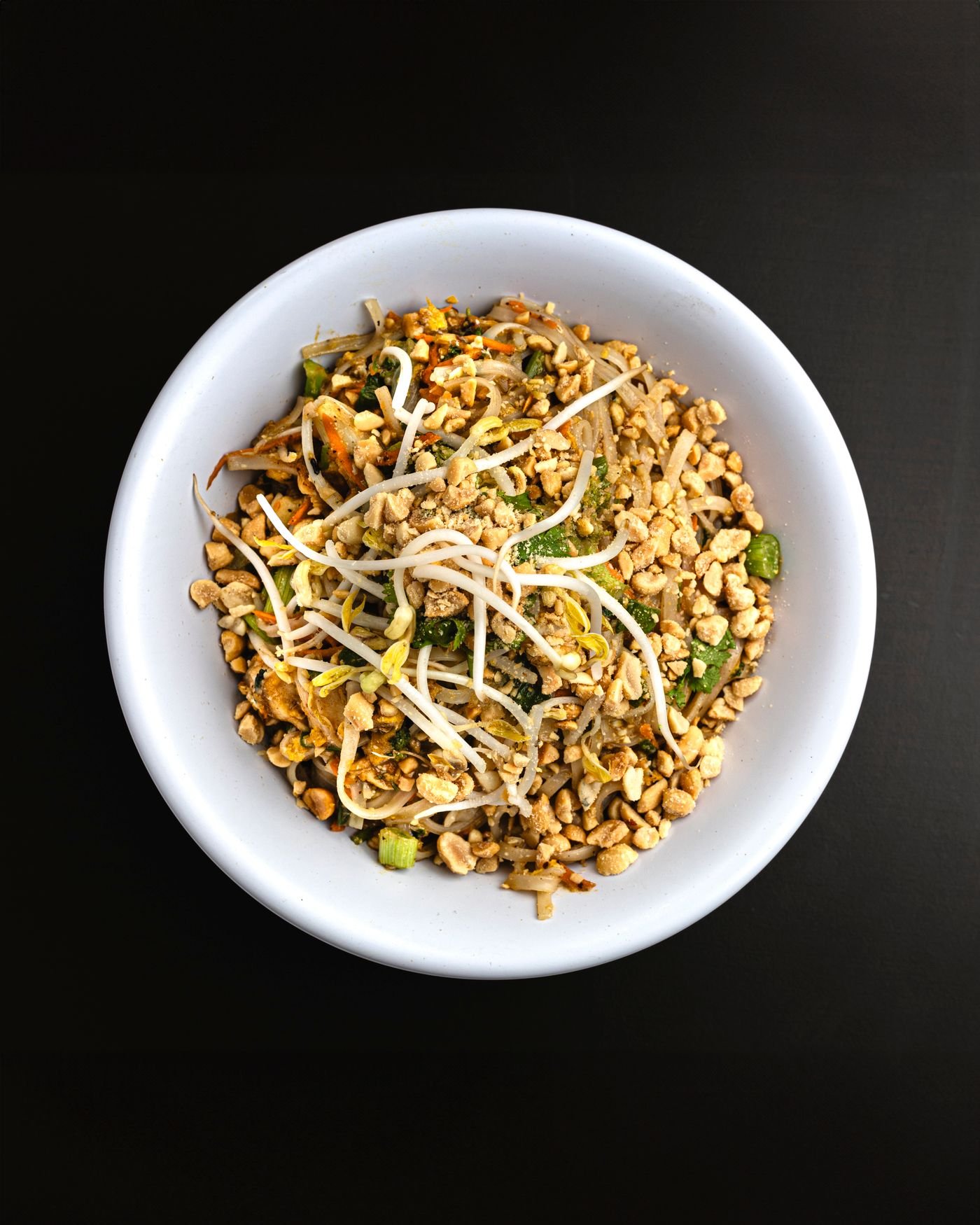 Peanut Pad Thai with Bean Sprouts
