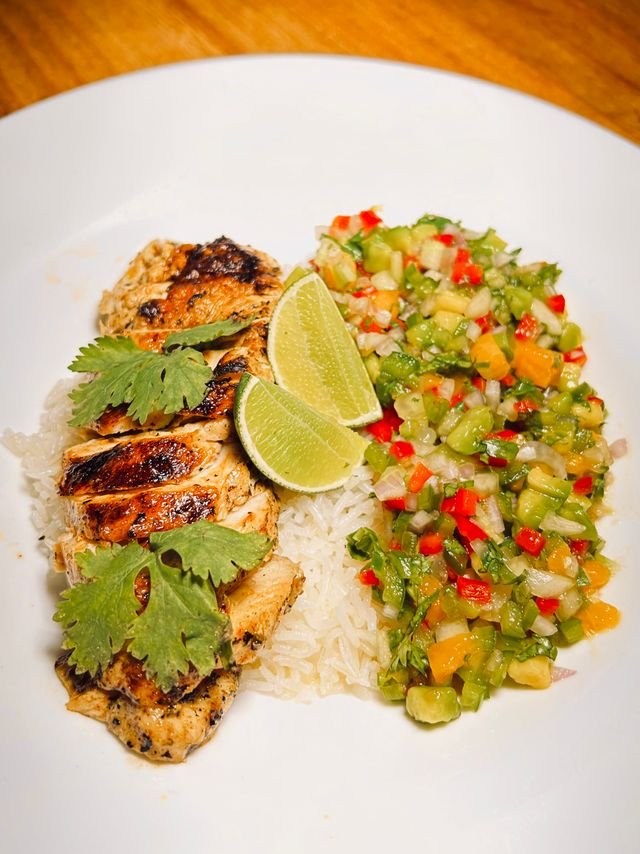Peruvian Grilled Chicken with Rice