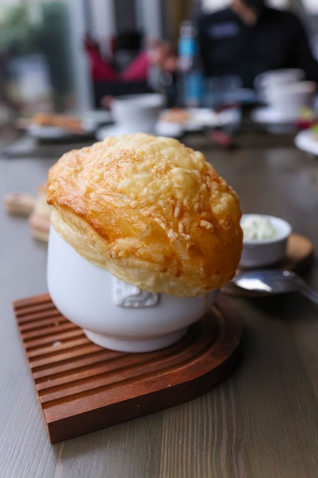 Mushroom Soup in Pastry Dome