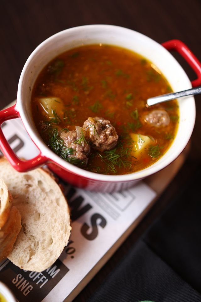 Meatball and Potato Soup