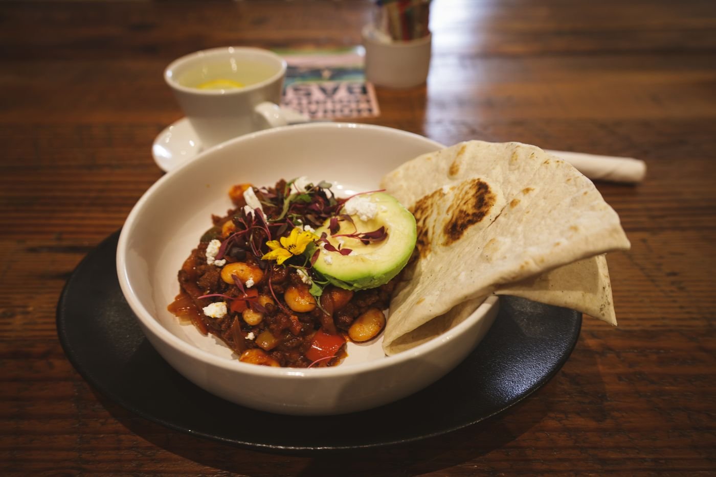 Avocado Black Bean Chili