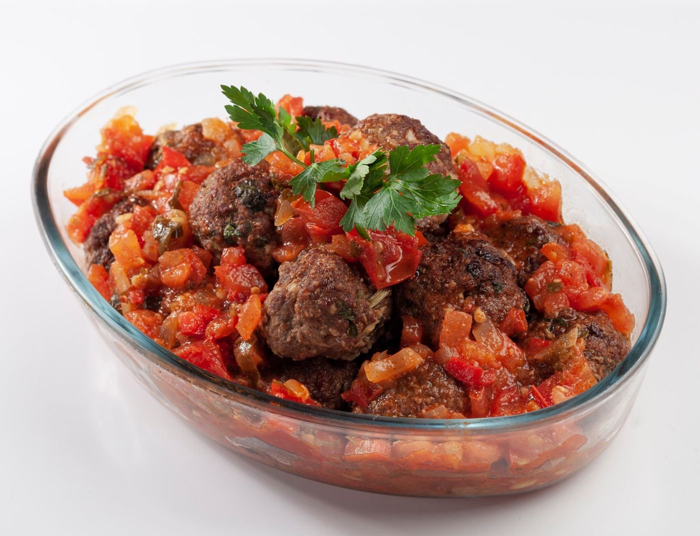 Baked Meatballs in Tomato Sauce