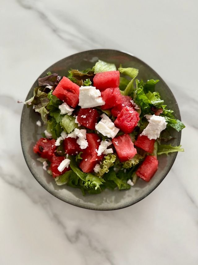 Watermelon Feta Salad with Mint
