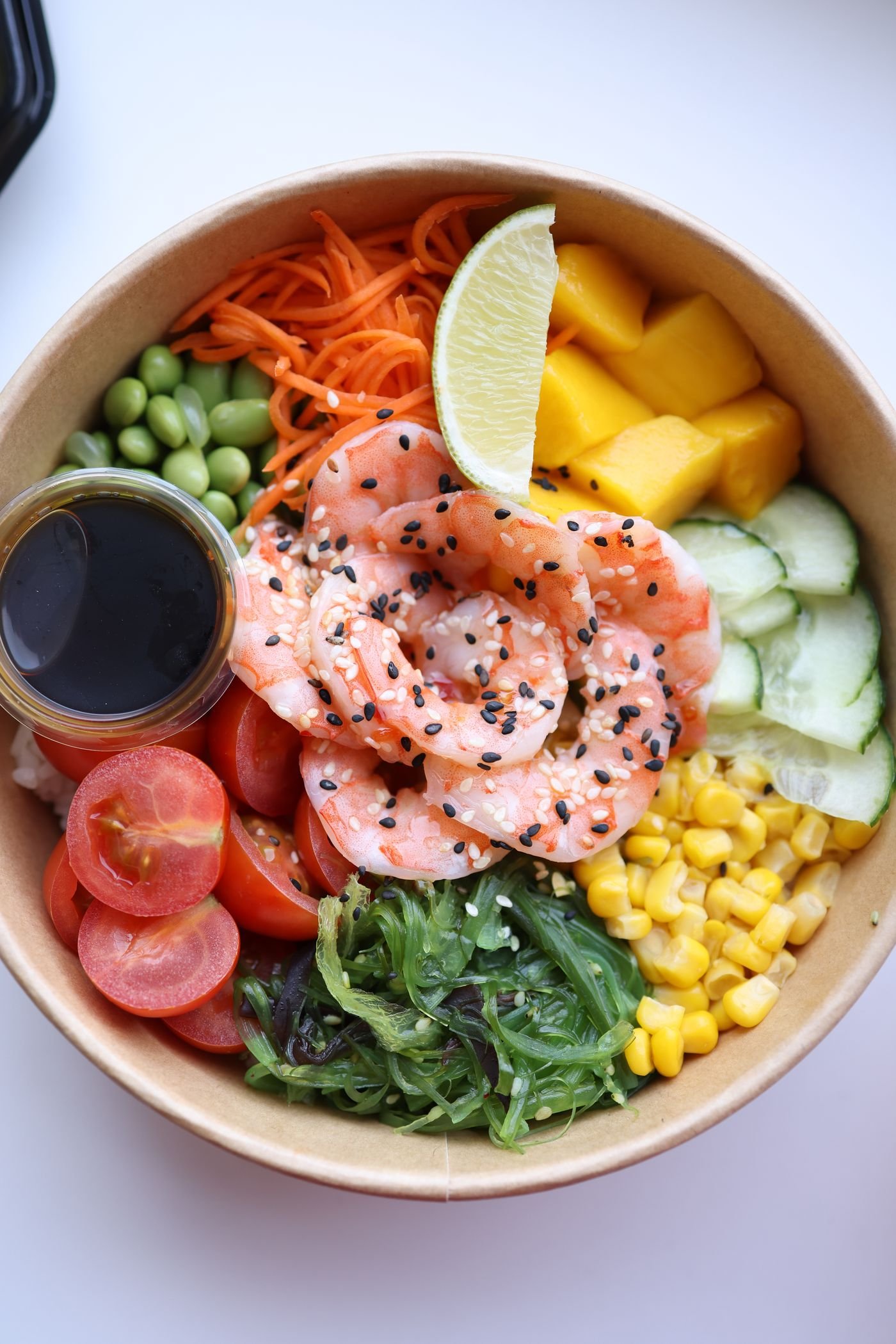 Charred Corn Shrimp Poke