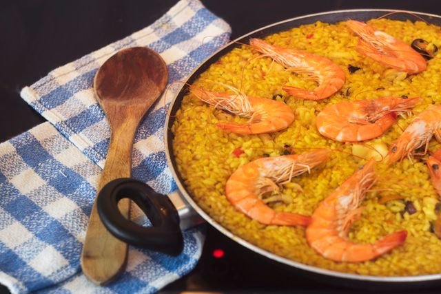 Saffron Shrimp Paella