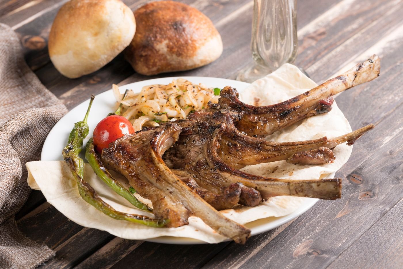 Grilled Rack of Lamb Flatbread