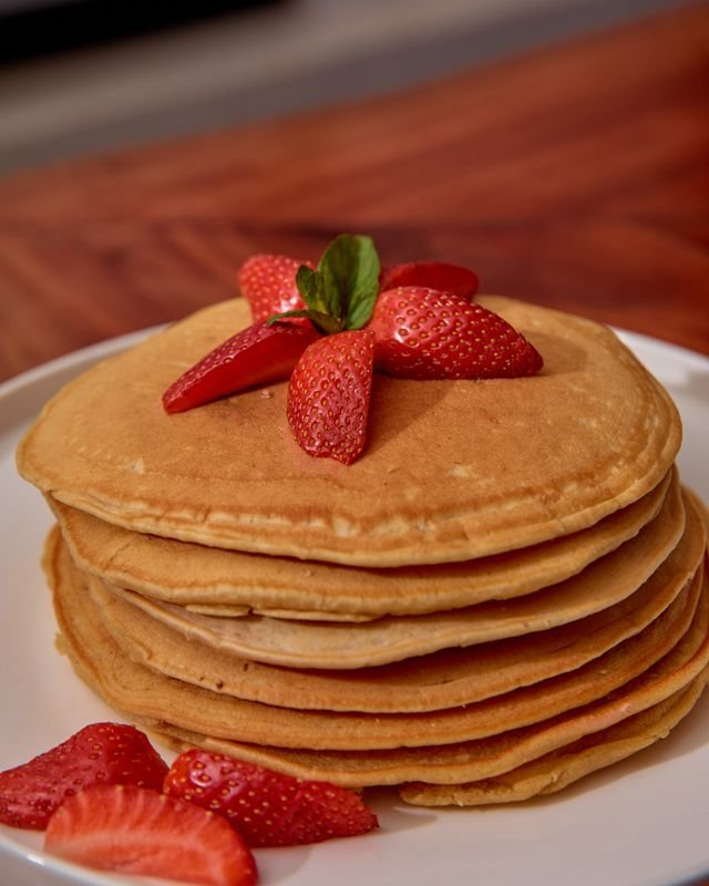 Strawberry Buttermilk Pancake Tower