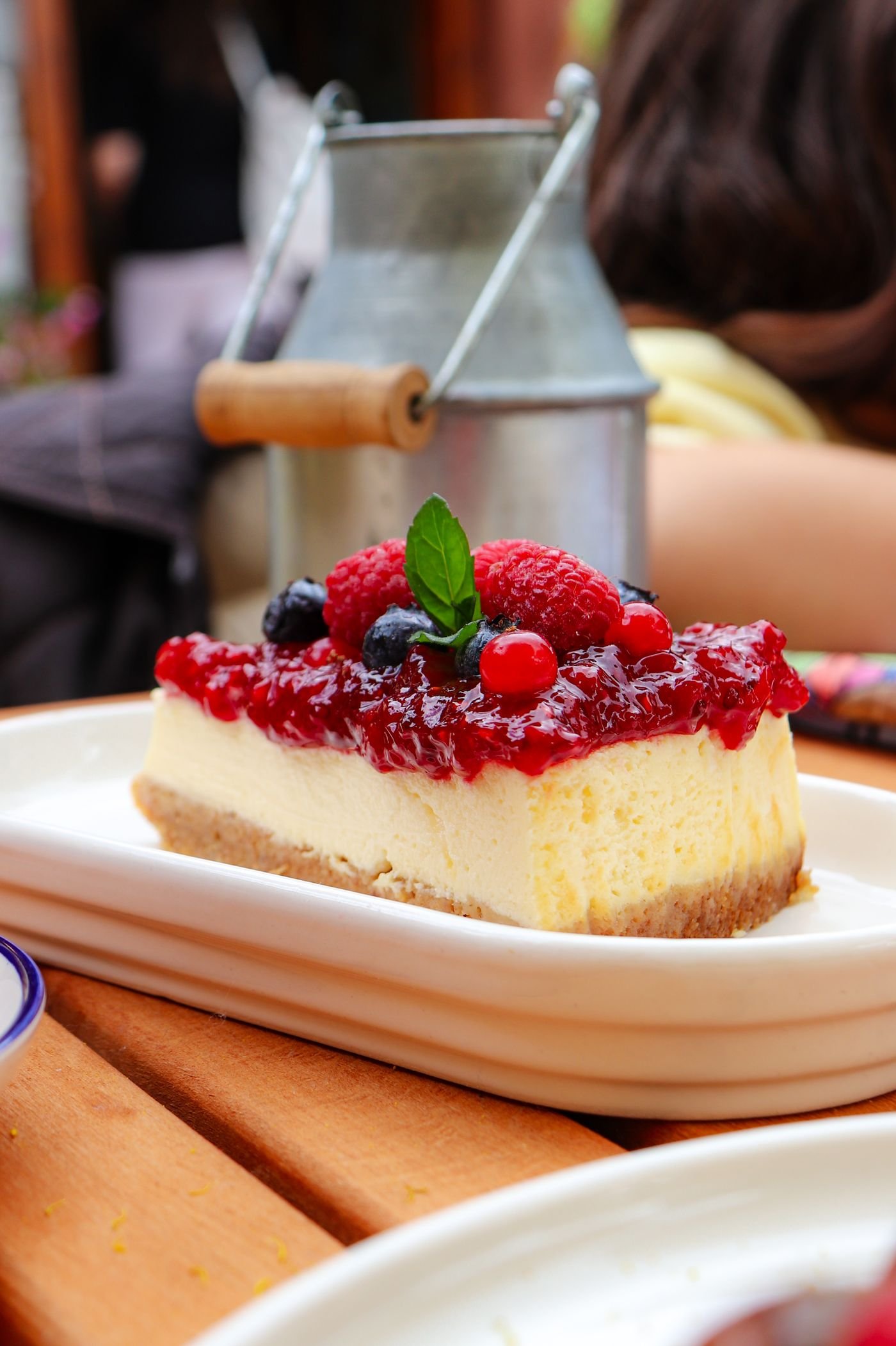 Raspberry Glazed Vanilla Cheesecake