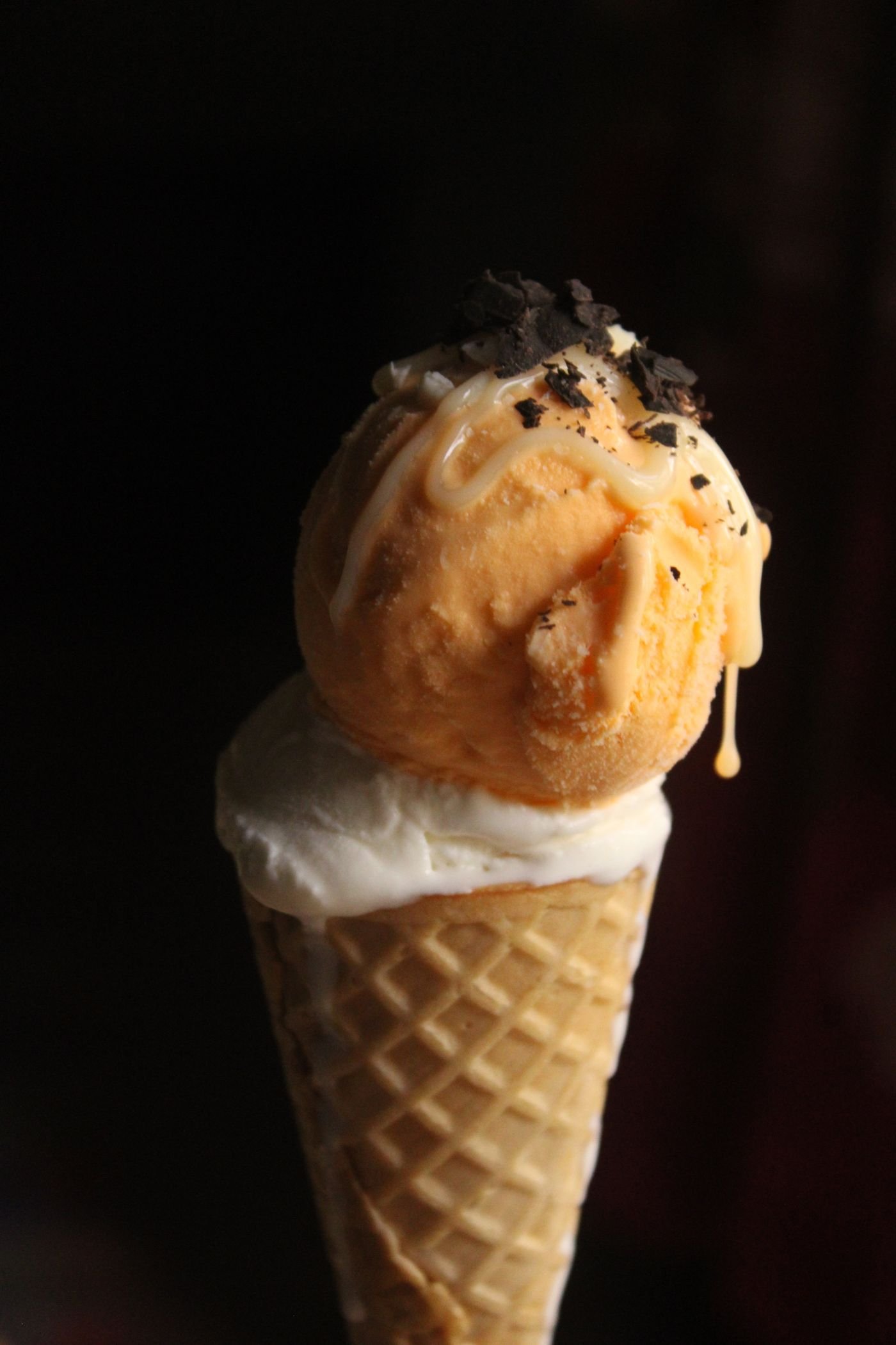 Salted Caramel Ice Cream Cones