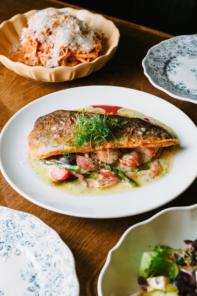 Pan-Seared Salmon with Dill Cream