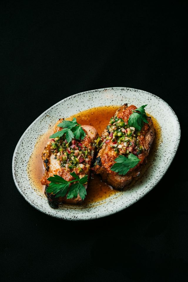 Grilled Pork Chops with Chimichurri