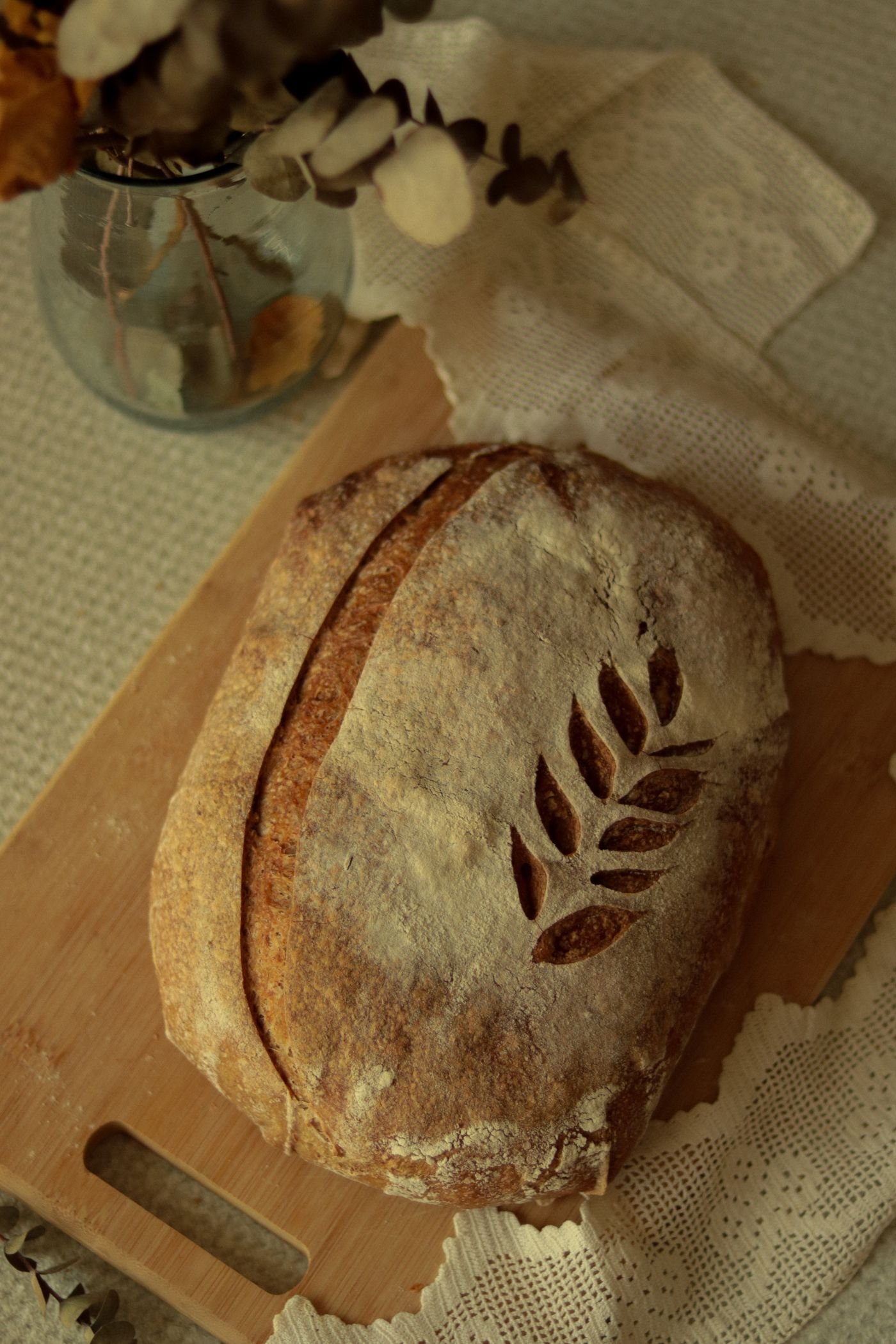 Wheat Stalk Scored Sourdough