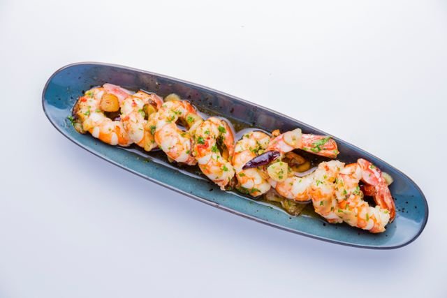 Sticky Glazed Shrimp Skewers
