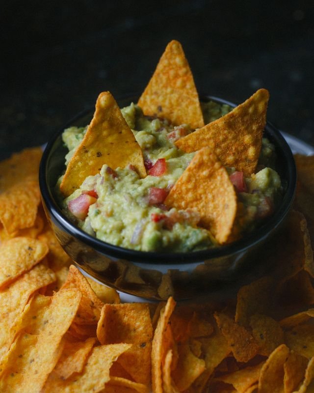 Chunky Guacamole with Lime and Cilantro