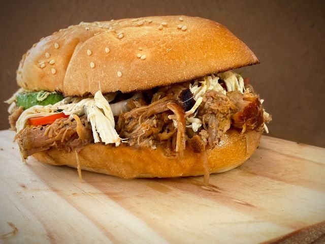 Pulled Pork Sandwich with Slaw