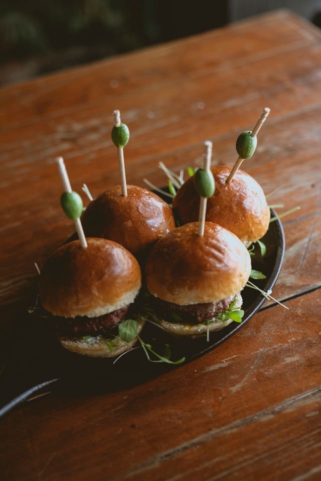 Mini Beef Sliders with Green Olives