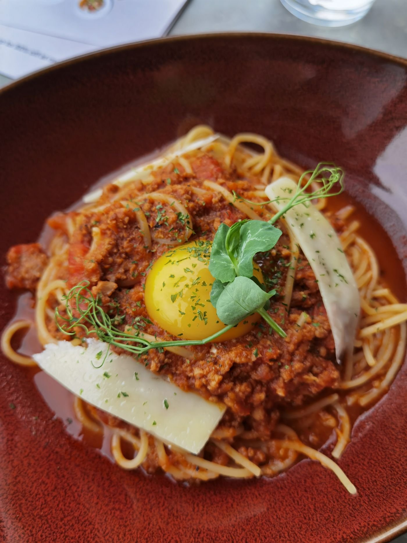 Bolognese with a Golden Yolk