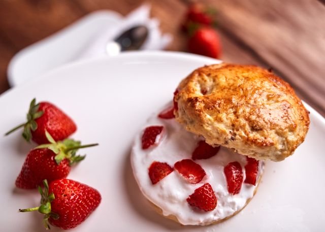 Strawberries and Cream Scones