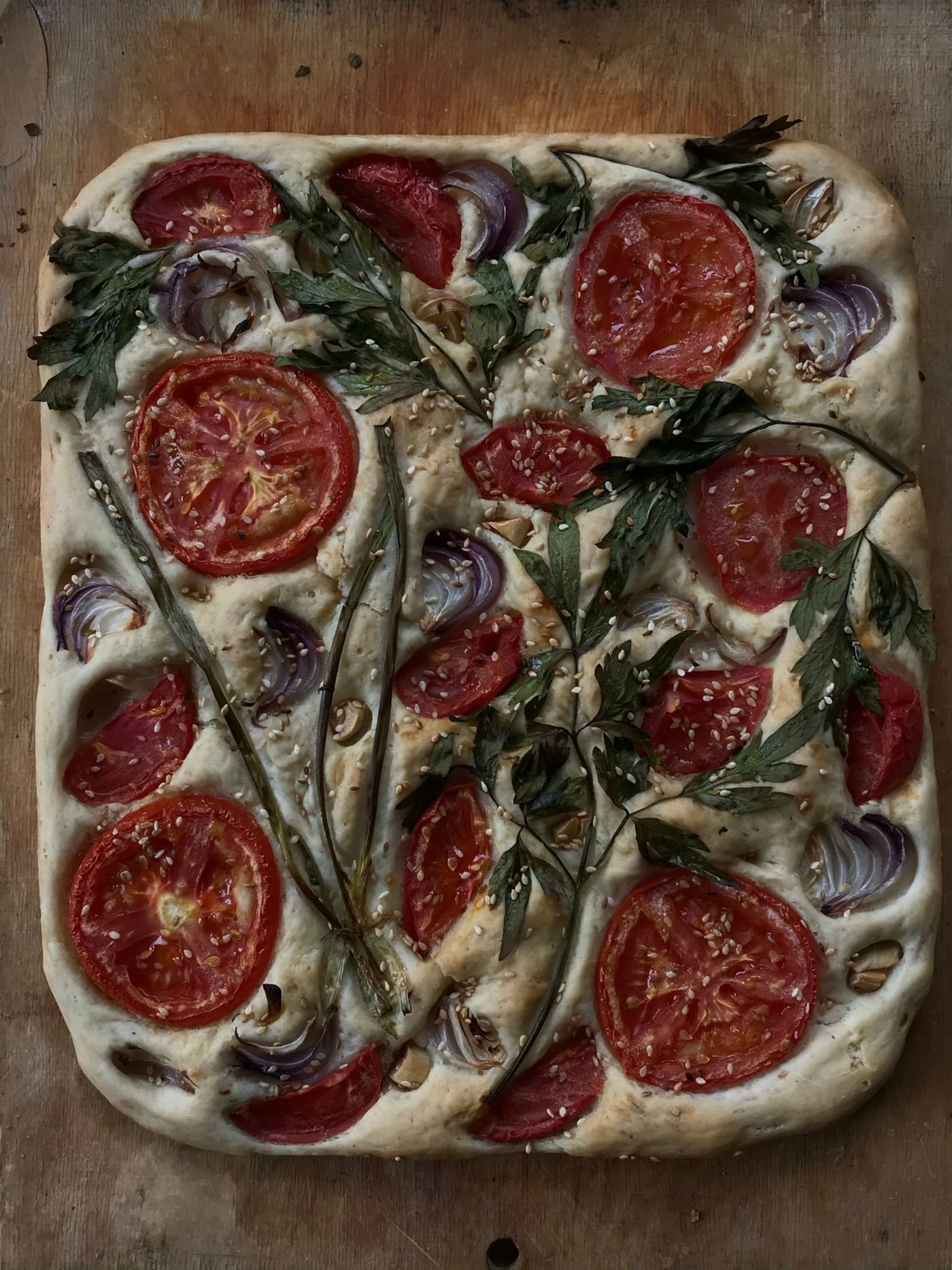 Garden Tomato Focaccia