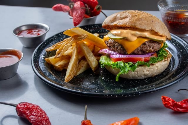 Jalapeno Cheddar Cheeseburger