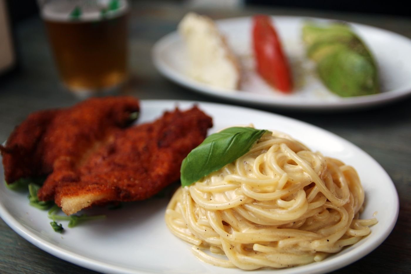 Chicken Cutlet with Buttered Spaghetti